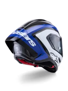 קסדת כביש מלאה אלפינסטארס ALPINESTARS Supertech R10 Arius שחור לבן כחול – תמונה 3