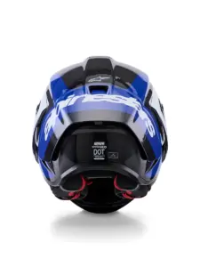 קסדת כביש מלאה אלפינסטארס ALPINESTARS Supertech R10 Arius שחור לבן כחול – תמונה 4