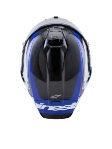 קסדת כביש מלאה אלפינסטארס ALPINESTARS Supertech R10 Arius שחור לבן כחול – תמונה 5