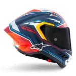 קסדת כביש מלאה אלפינסטארס Alpinestars Supertech R10 בצבע Acosta מהדורה מוגבלת כחול אדום לבן