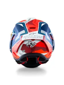 קסדת כביש מלאה אלפינסטארס ALPINESTARS Supertech R10 Acosta מהדורה מוגבלת כחול אדום לבן – תמונה 6