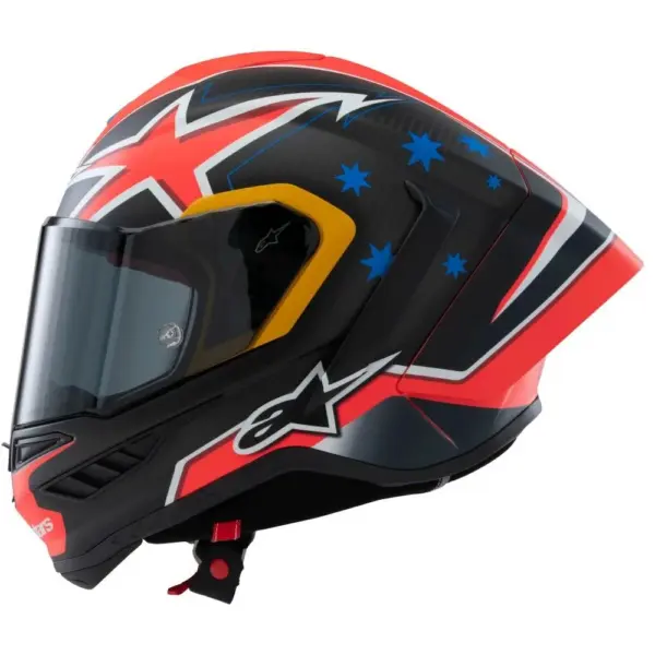 קסדת כביש מלאה אלפינסטארס Alpinestars Supertech R10 Limited Edition בצבע אדום שחור צהוב