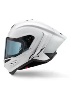 קסדת כביש מלאה אלפינסטארס ALPINESTARS Supertech R10 Solid לבן – תמונה 3