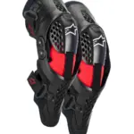 מגני ברכיים אלפינסטארס Alpinestars SX-1 Plasma בצבע שחור אדום אפור