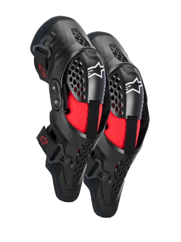 מגני ברכיים אלפינסטארס Alpinestars SX-1 Plasma בצבע שחור אדום אפור