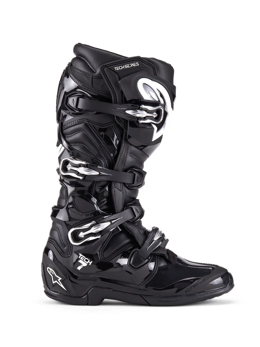 מגפי רכיבת שטח Alpinestars Tech 7 בצבע שחור מגפי רכיבת שטח אלפינסטארס Alpinestars Tech 7 בצבע שחור