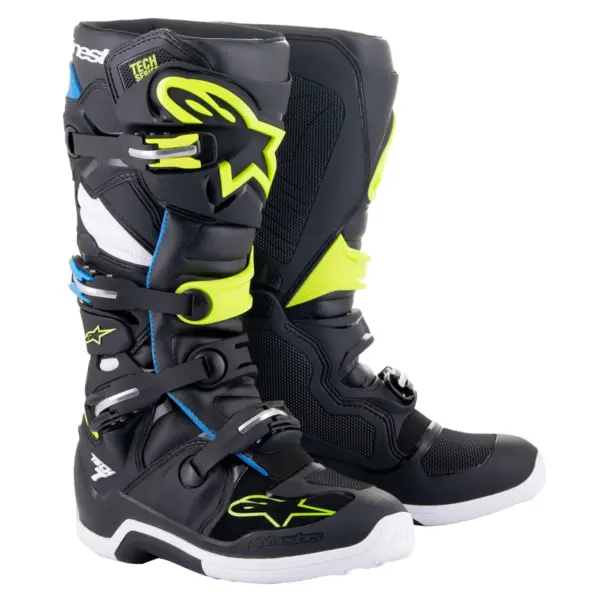 מגפי רכיבת שטח אלפינסטארס Alpinestars Tech 7 בצבע שחור כחול