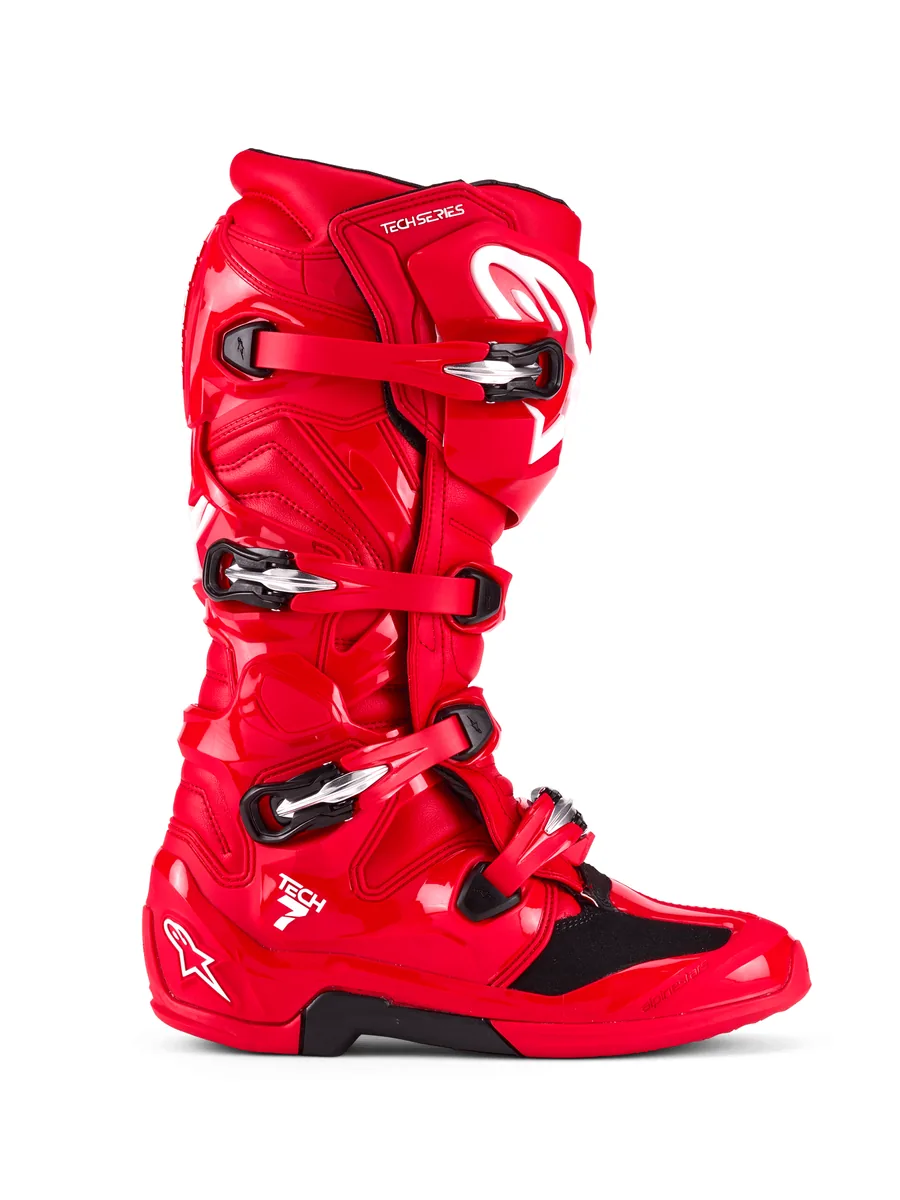 מגפי רכיבת שטח Alpinestars Tech 7 בצבע אדום מגפי רכיבת שטח אלפינסטארס Alpinestars Tech 7 בצבע אדום