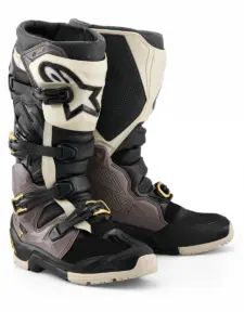 מגפי רכיבת שטח אלפינסטארס ALPINESTARS Tech 7 Enduro Drystar שחור אפור כהה זהב – תמונה 2