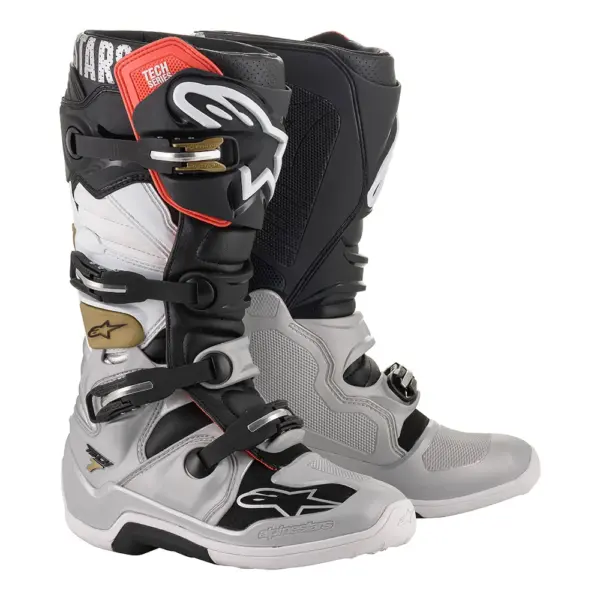 מגפי רכיבת שטח אלפינסטארס Alpinestars Tech 7 בצבע אפור שחור