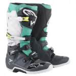 מגפי רכיבת שטח אלפינסטארס Alpinestars Tech 7 בצבע אפור לבן