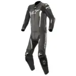 חליפת עור 2 חלקים אלפינסטארס Alpinestars Tech-Air Missile 2PC בצבע שחור לבן