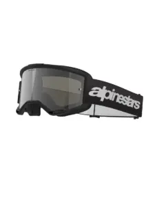 משקפי אבק אלפינסטארס Alpinestars Vision 3 Wordmark בצבע שחור עדשת מראה כסופה