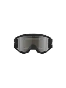 משקפי אבק אלפינסטארס ALPINESTARS Vision 3 Wordmark שחור עדשת מראה כסופה – תמונה 2