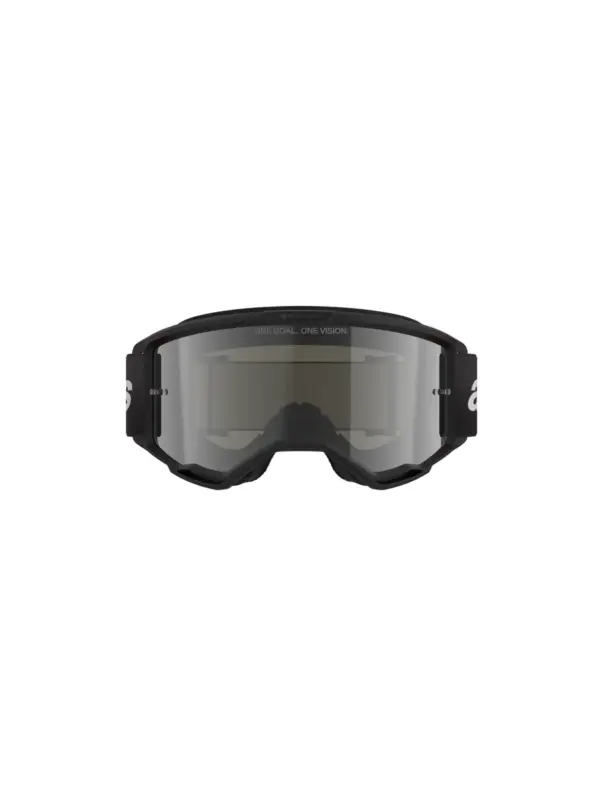 משקפי אבק אלפינסטארס ALPINESTARS Vision 3 Wordmark שחור עדשת מראה כסופה – תמונה 2