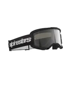 משקפי אבק אלפינסטארס ALPINESTARS Vision 3 Wordmark שחור עדשת מראה כסופה – תמונה 3