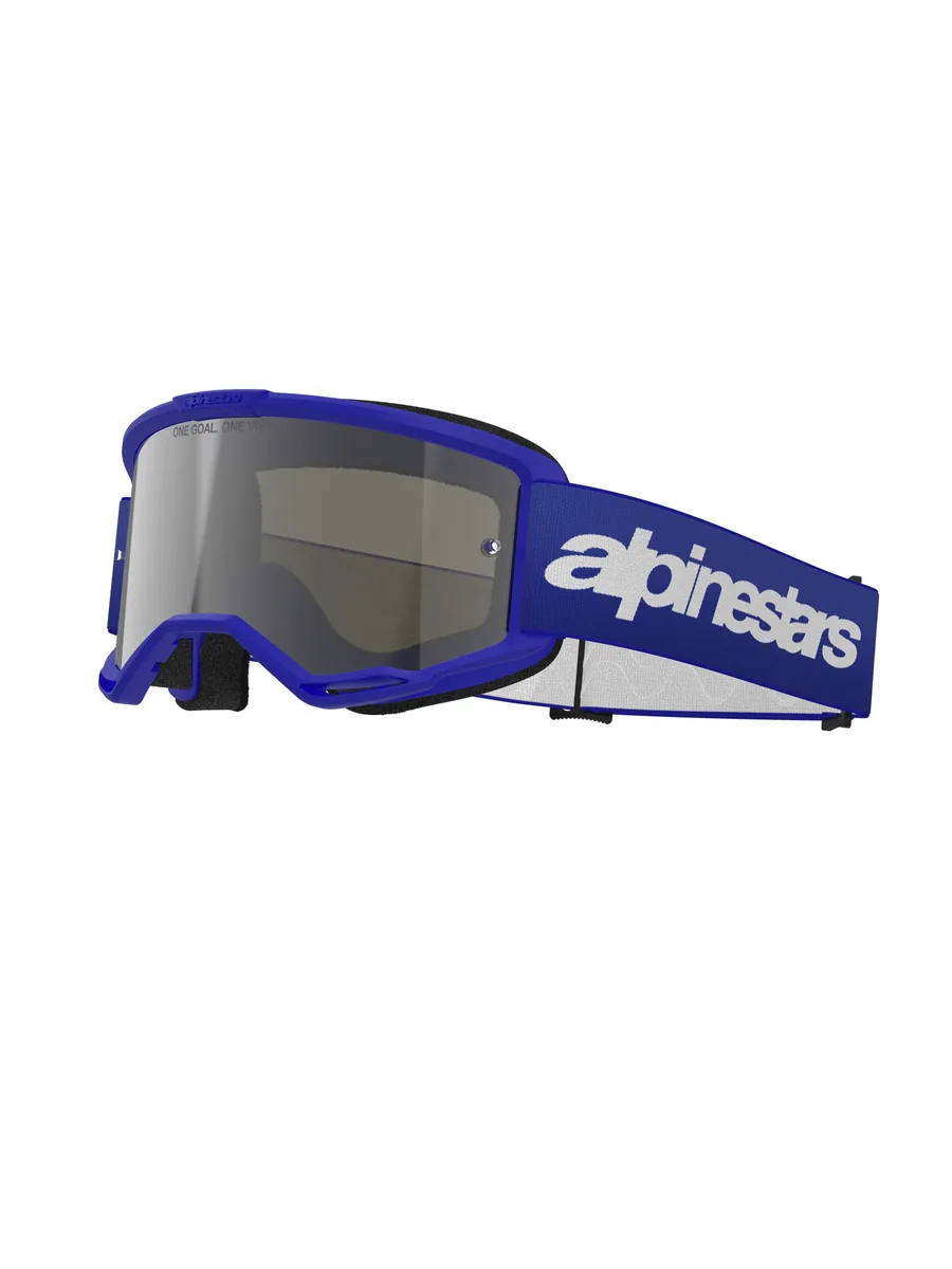 משקפי אבק Alpinestars Vision 3 Wordmark בצבע כחול עדשת מראה כסופה משקפי אבק אלפינסטארס Alpinestars Vision 3 Wordmark בצבע כחול עדשת מראה כסופה