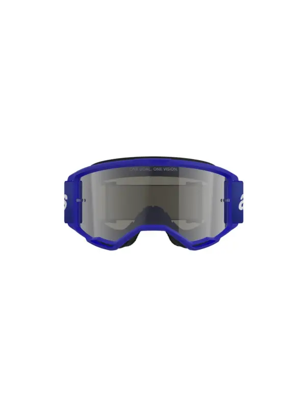 משקפי אבק אלפינסטארס ALPINESTARS Vision 3 Wordmark כחול עדשת מראה כסופה – תמונה 2