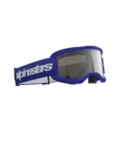 משקפי אבק אלפינסטארס ALPINESTARS Vision 3 Wordmark כחול עדשת מראה כסופה – תמונה 3
