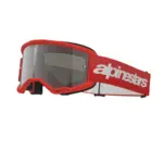 משקפי אבק אלפינסטארס Alpinestars Vision 3 Wordmark בצבע אדום עדשת מראה כסופה