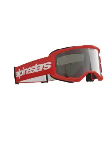 משקפי אבק אלפינסטארס ALPINESTARS Vision 3 Wordmark אדום עדשת מראה כסופה – תמונה 3
