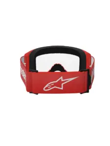 משקפי אבק אלפינסטארס ALPINESTARS Vision 3 Wordmark אדום עדשה שקופה – תמונה 4