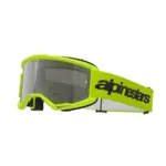 משקפי אבק אלפינסטארס Alpinestars Vision 3 Wordmark בצבע צהוב פלואורסצנטי עדשת מראה כסופה