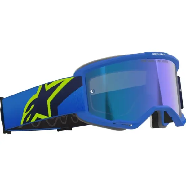 משקפי אבק אלפינסטארס ALPINESTARS Vision 5 Corp כחול עדשת מראה – תמונה 2