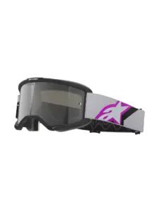 משקפי אבק אלפינסטארס Alpinestars Vision 5 Corp בצבע אפור בהיר סגול עדשת מראה כסופה