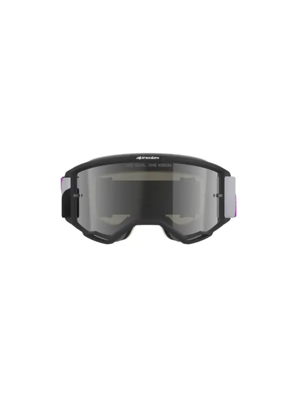 משקפי אבק אלפינסטארס ALPINESTARS Vision 5 Corp אפור בהיר סגול עדשת מראה כסופה – תמונה 2