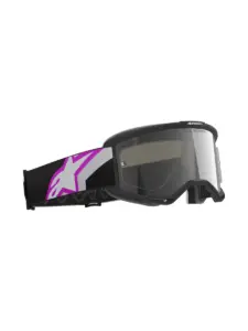 משקפי אבק אלפינסטארס ALPINESTARS Vision 5 Corp אפור בהיר סגול עדשת מראה כסופה – תמונה 3