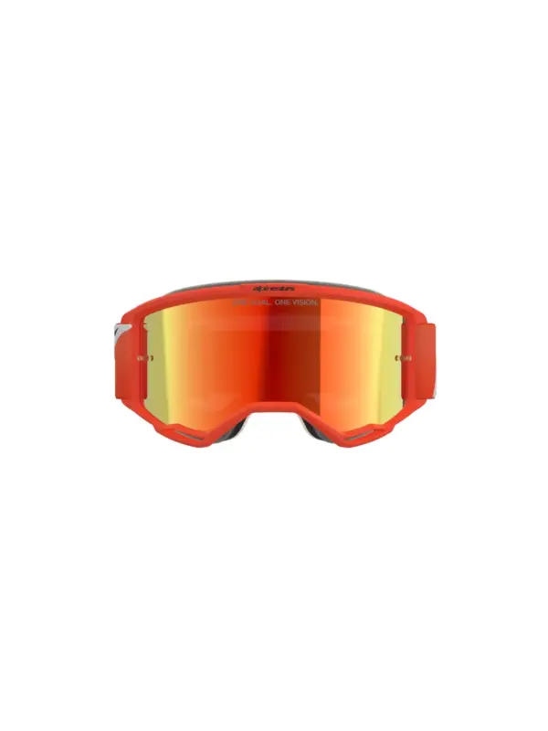 משקפי אבק אלפינסטארס ALPINESTARS Vision 5 Corp כתום עדשת מראה אדומה – תמונה 2