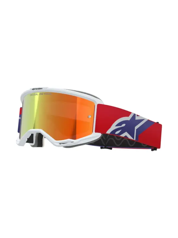 משקפי אבק אלפינסטארס Alpinestars Vision 5 Corp בצבע אדום סגול עדשת מראה אדומה