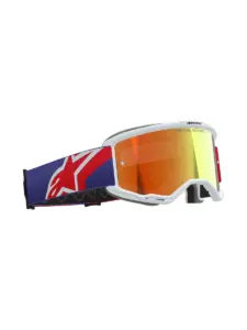 משקפי אבק אלפינסטארס ALPINESTARS Vision 5 Corp אדום סגול עדשת מראה אדומה – תמונה 3