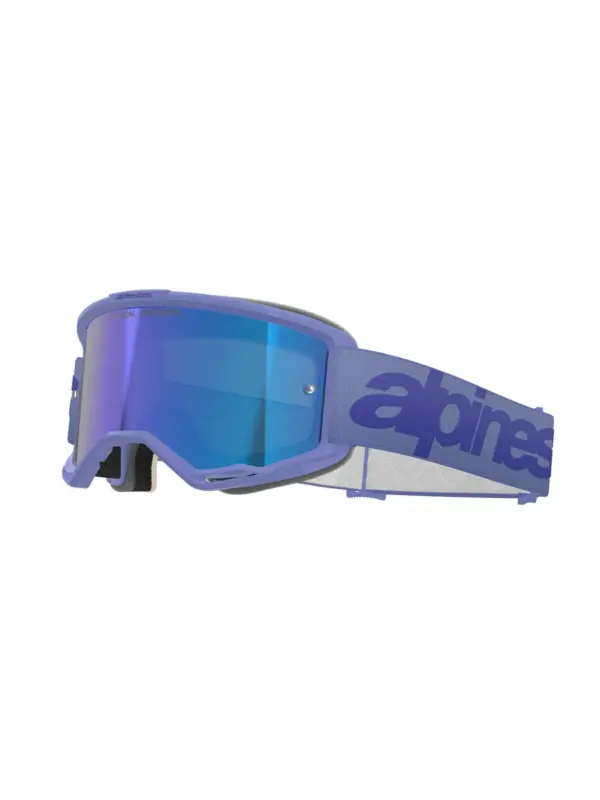 משקפי אבק אלפינסטארס Alpinestars Vision 5 Wordmark בצבע סגול עדשת מראה כחולה