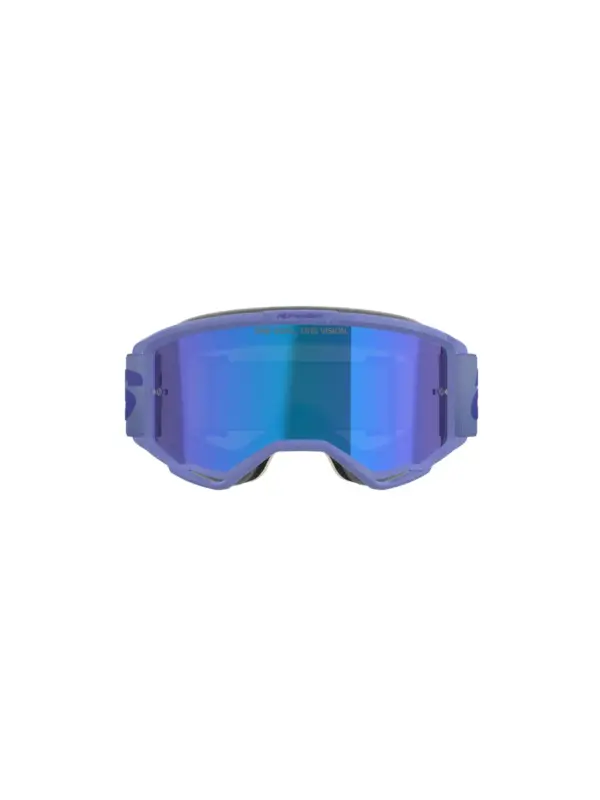 משקפי אבק אלפינסטארס ALPINESTARS Vision 5 Wordmark סגול עדשת מראה כחולה – תמונה 2