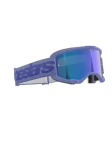 משקפי אבק אלפינסטארס ALPINESTARS Vision 5 Wordmark סגול עדשת מראה כחולה – תמונה 3