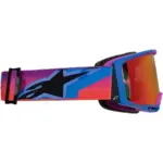 משקפי אבק אלפינסטארס ALPINESTARS Vision 8 Corp כחול סגול כתום עדשת מראה – תמונה 2