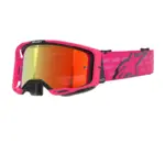 משקפי אבק אלפינסטארס Alpinestars Vision 8 Corp בצבע ורוד עדשת מראה אדומה