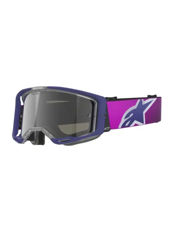 משקפי אבק אלפינסטארס Alpinestars Vision 8 Corp בצבע סגול אפור עדשת מראה כסופה