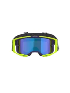 משקפי אבק אלפינסטארס ALPINESTARS Vision 8 Corp סגול צהוב פלואורסצנטי עדשת מראה – תמונה 2