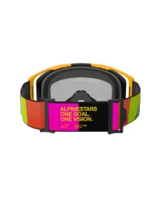 משקפי אבק אלפינסטארס ALPINESTARS Vision 8 Corp צהוב ורוד עדשת מראה – תמונה 4