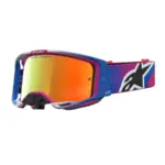 משקפי אבק אלפינסטארס Alpinestars Vision 8 Maven בצבע אדום שחור עדשת מראה אדומה