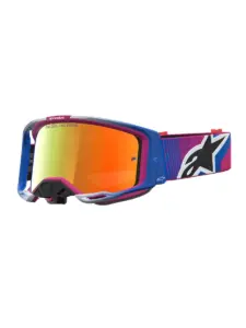 משקפי אבק אלפינסטארס Alpinestars Vision 8 Maven בצבע אדום שחור עדשת מראה אדומה