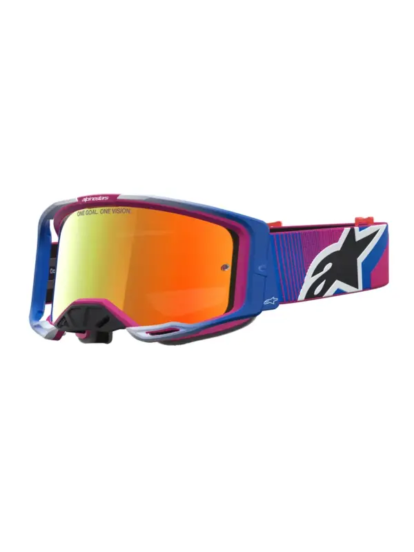 משקפי אבק אלפינסטארס Alpinestars Vision 8 Maven בצבע אדום שחור עדשת מראה אדומה