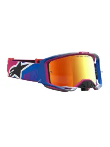 משקפי אבק אלפינסטארס ALPINESTARS Vision 8 Maven אדום שחור עדשת מראה אדומה – תמונה 3