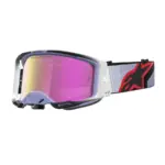 משקפי אבק אלפינסטארס Alpinestars Vision 8 Maven בצבע לבנדר שחור עדשת מראה ורודה