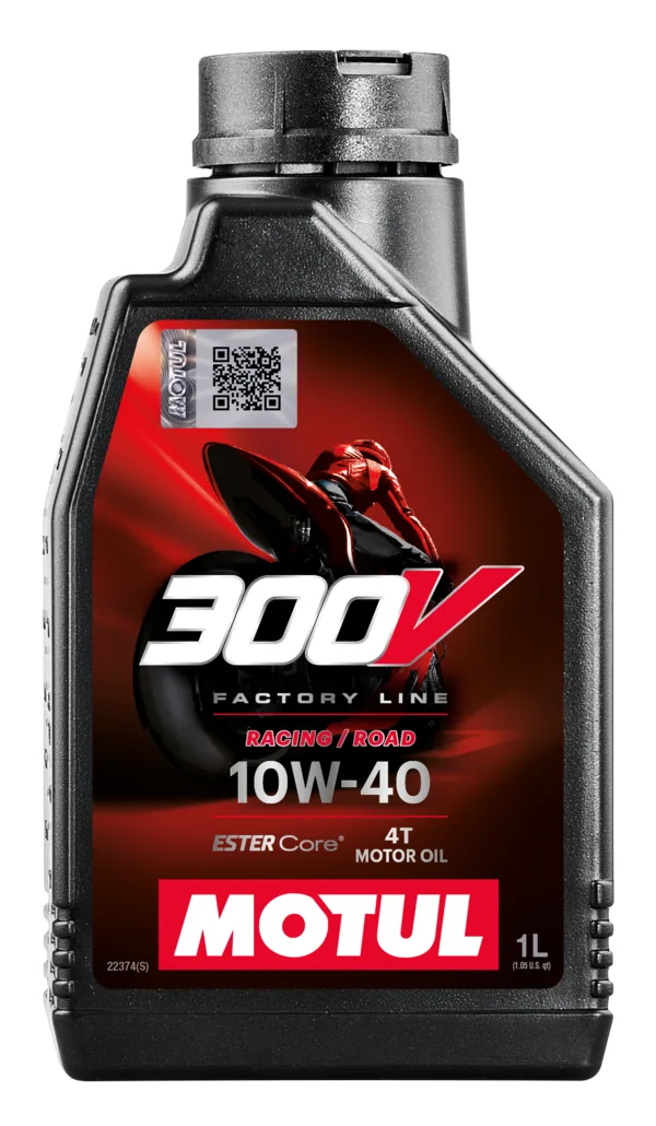 בקבוק שמן מנוע מוטול MOTUL 300V Factory Line Road Racing 10W-40 ליטר
