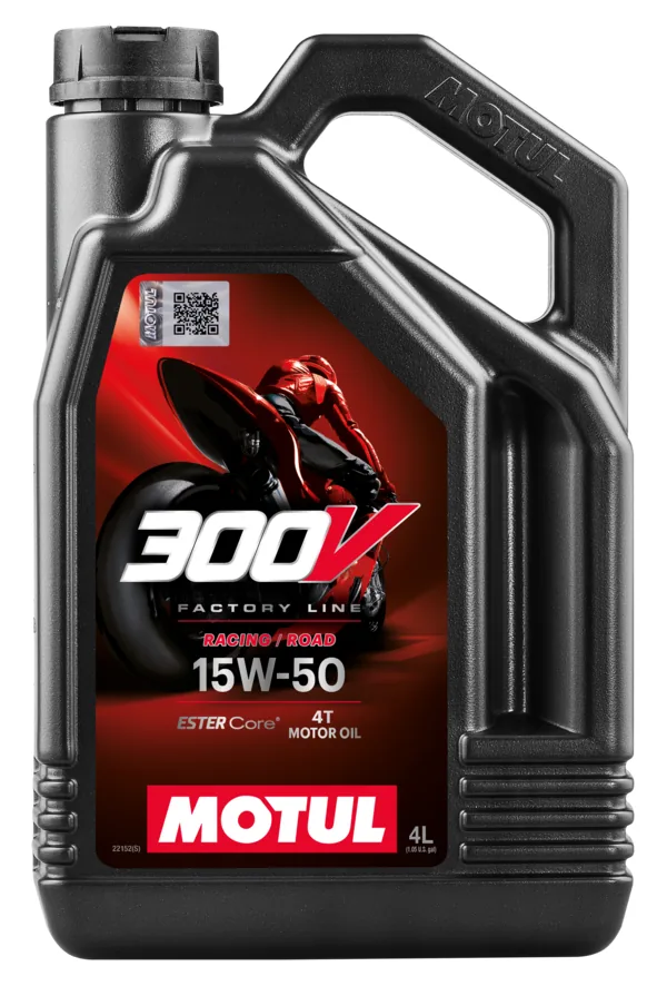 מיכל שמן מנוע מוטול MOTUL 300V Factory Line Road Racing 15W-50 4 ליטר