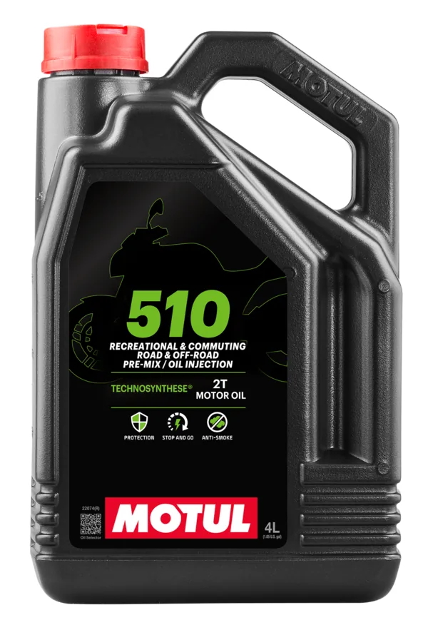 מיכל שמן מנוע לדו-פעמי מוטול MOTUL 510 2T 4 ליטר